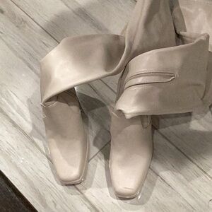 Steve Madden Elegant Cream Women’s thigh high  Boots